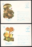 Rumänien  1993  2 Ganzsachen  ungebraucht  Pilzeindruck und Pilzzudruck  (17)