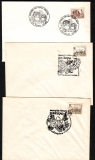 Rumänien  1992  3 Briefe mit 4 Pilzstempel  (42)