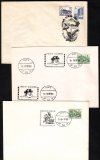 Rumänien  1997  3 Briefe mit 4 Pilzstempel  (43)