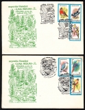 Preview: Rumänien  1992  5 Briefe mit 10 Pilzstempel und Pilze im Zudruck  (49)