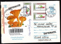 Rumänien  2003  1 Ganzsache gelaufen mit Pilzfrankatur und Pilzeindruck  (08)
