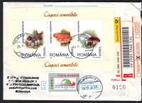 Preview: Rumänien  2003  1 Ganzsache gelaufen mit Pilzfrankatur und Pilzeindruck  (08)
