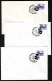 Rumänien  1993  3 Briefe mit 3 Pilzstempel  (10)