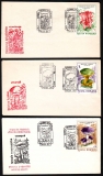Rumänien  1992  6 Briefe mit Pilzfrankatur / Pilzzudruck und Pilzstempel  (11)