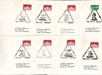 Rumänien  1993  13 Briefe mit 13 Pilzstempel  (13)