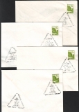 Rumänien  1993  11 Briefe mit 22 Pilzsonderstempel