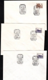 Rumänien  1991  3 Briefe mit 6 Pilzsonderstempel