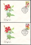 Preview: Rußland  1996  5 Werte auf 5 FDC  Gartenblumen