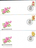 Preview: Rußland  1999  5 Werte auf  5 FDC  Rosen