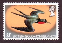Salomoninseln  1973  1 Wert  **  Binden-Fregattvogel  FM