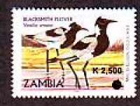 Sambia  2001  1 Wert  **  Schmiedekiebitz