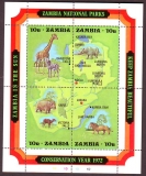 Sambia  1972  1 Block  **  Wildtiere