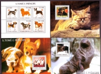 Preview: Sao Tome und Principe  2003  54 W. + 7 Bl.  **  9 KLB  Säugetiere