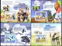 Preview: Sao Tome und Principe  2010  25 W. + 5 Bl.  **  5 KLB  Säugetiere