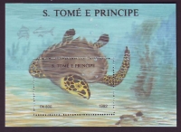 Sao Tome und Principe  1992  1 Block  **  Wasserschildkröte