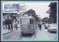Preview: Schweden  1995  5 Werte auf  5 Maximumkarten  Straßenbahnen