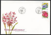 Schweden  1998  2 Werte auf 1 FDC  Moorblumen