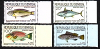 Senegal  1966  4 Werte  **  Heimische Fische