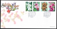 Singapur  1998  4 Werte auf 1 FDC  Orchideen