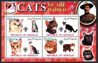 Somalia  2002  4 Werte  **  KLB  Katzen