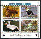 Somalia  1998  4 Werte  **  KLB  Vögel  WWF