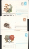Sowjetunion  1980  3 Ganzsachen  Pilze