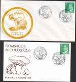 Spanien  1982  2 Briefe mit Pilzsonderstempel