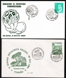 Spanien  1984  2 Briefe mit 4 Pilzsonderstempel