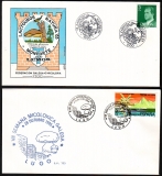 Spanien  1985  2 Briefe mit 4 Pilzsonderstempel