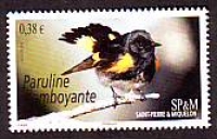 St. Pierre und Miquelon  2015  1 Wert  **  Schnäpperwaldsänger