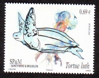 St. Pierre und Miquelon  2014  1 Wert  **  Lederschildkröte