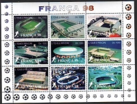 Sao Tome und Principe  1997  9 Werte  **  KLB  Fußballstadien