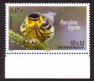 St. Pierre und Miquelon  2011  1 Wert  **  Tigerwaldsänger