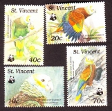 St. Vincent und die Grenadinen  1989  4 Werte  **  Königsamazone  WWF