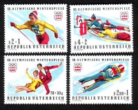 Österreich  1975  4 Werte  **  Olympiade  "Innsbruck"