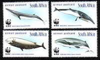 Südafrika  1998  4 Werte  **  Wale  WWF