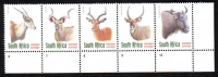 Südafrika  1998  5 Werte  **  ZD  Heimische Wildsäugetiere