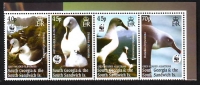 Südgeorgien  2003  4 Werte  **  ZD  Graukopfalbatross  WWF