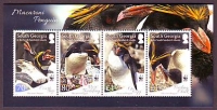 Südgeorgien  2017  1 Block  **  Goldschopfpinguin  WWF