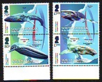Südgeorgien  2018  4 Werte  **  2 ZD  Walwanderungen