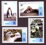 Südgeorgien  1994  4 Werte  **  Albatros / Pinguine / Seebär