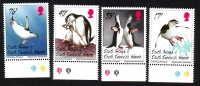 Südgeorgien  1996  4 Werte  **  Zügelpinguine