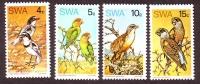 Südwestafrika  1974  4 Werte  **  Heimische Vögel