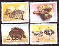 Südwestafrika  1985  4 Werte  **  Strauß