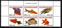 Surinam  2006  6 Werte  **  ZD  Zierfische