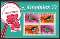 Surinam  1977  1 Block  **  Vögel