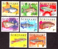 Surinam  1978  8 Werte  **  Tropenfische 3