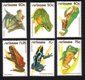 Surinam  1981  6 Werte  **  Froschlurche