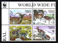 Tadschikistan  2005  4 Werte  **  ZD  A  Blauschaf  WWF