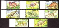 Tadschikistan  1994  8 Werte  **  Prähistorische Tiere